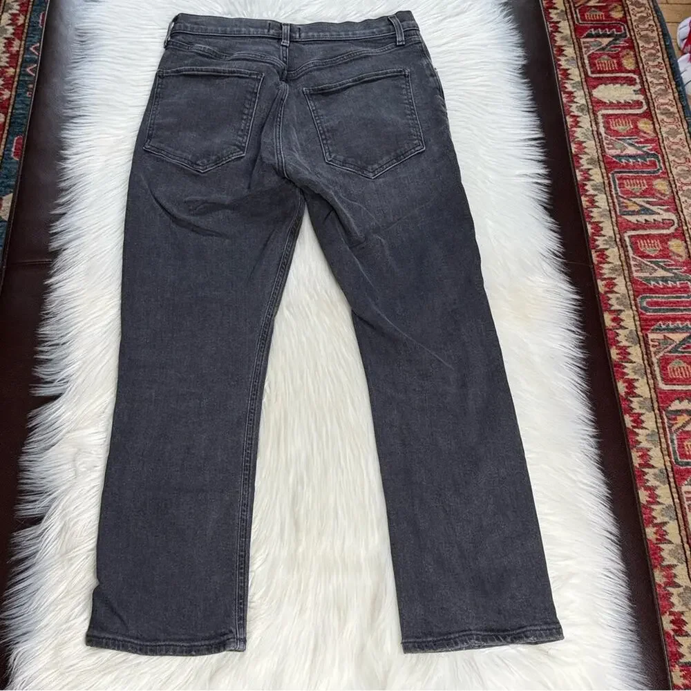 Agolde High Rise Straight Crop Riley Jeans in Progress